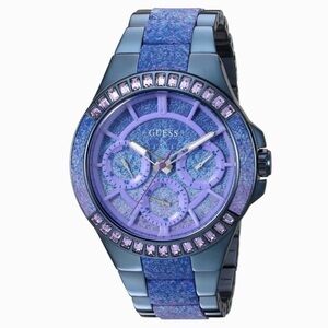 Guess WaterPro Blue and Purple Stainless Steel Watch